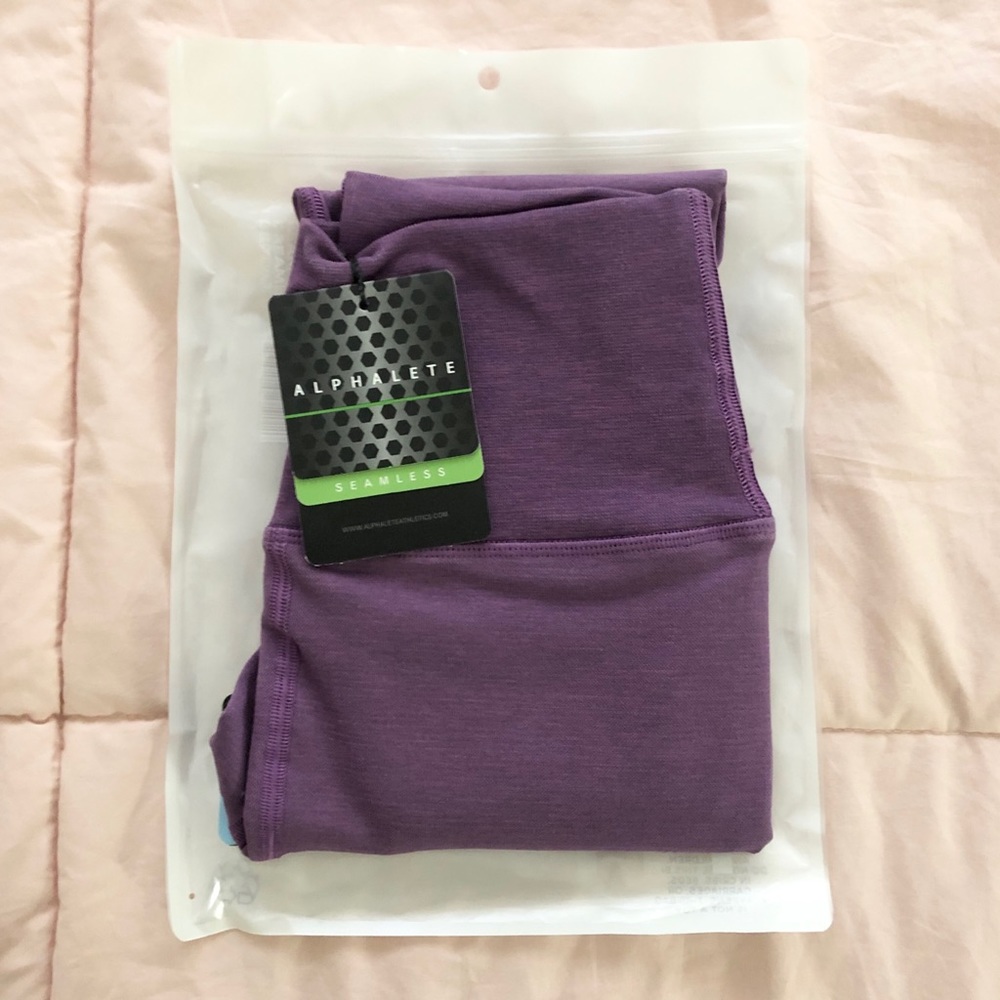 NWT Alphalete R6 Revival Leggings purple sz small